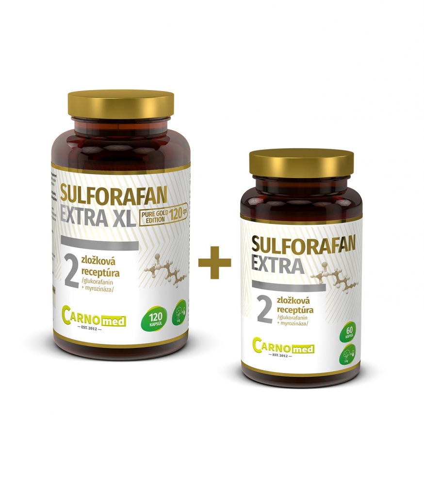 Sulforafan EXTRA  XL PGE 120 + Sulforafan EXTRA  60 s 50% zľavou
