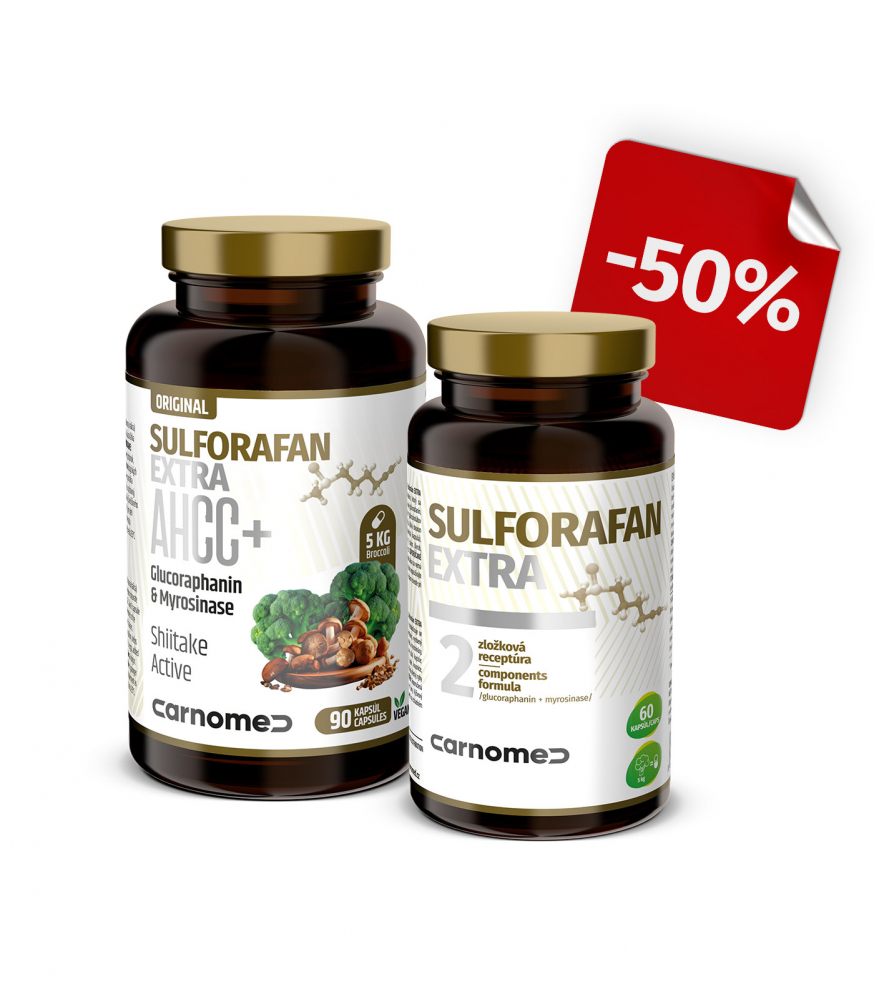 Sulforafan EXTRA AHCC + Sulforafan EXTRA 60 s 50% zľavou