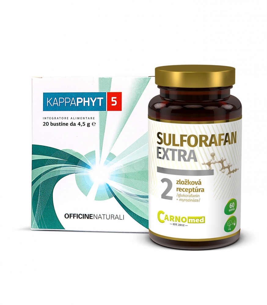 Sulforafan EXTRA 60 + Kappaphyt 5 - Prevencia a zníženie nežiadúcich účinkov